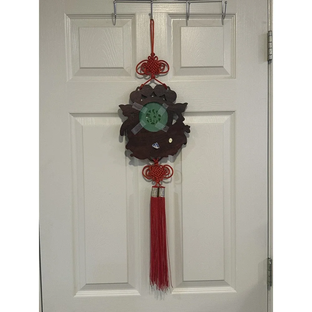 Vintage Hanging Buddha Wood Good Luck‎ Wall Decor